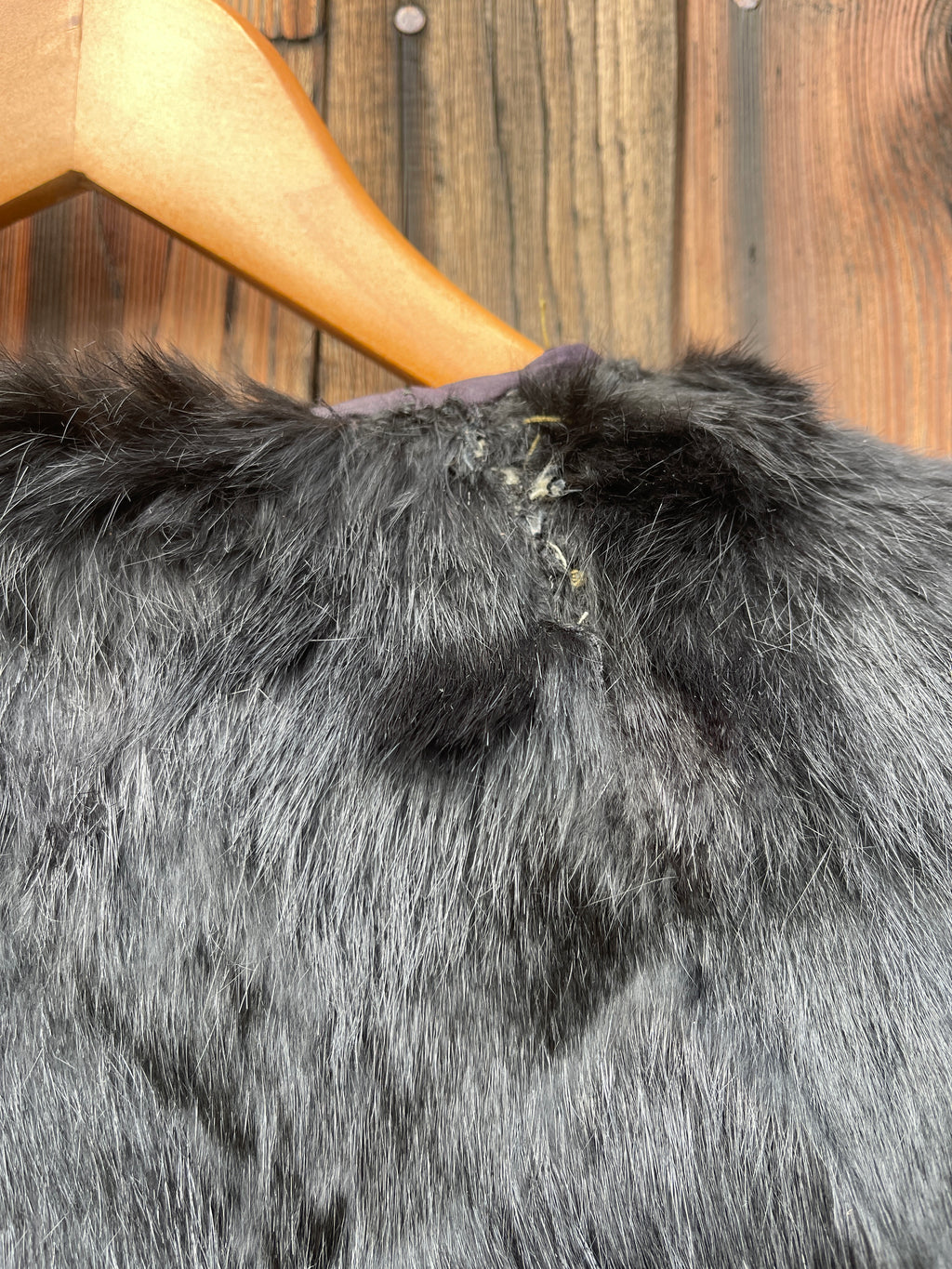 Real dyed rabbit fur
