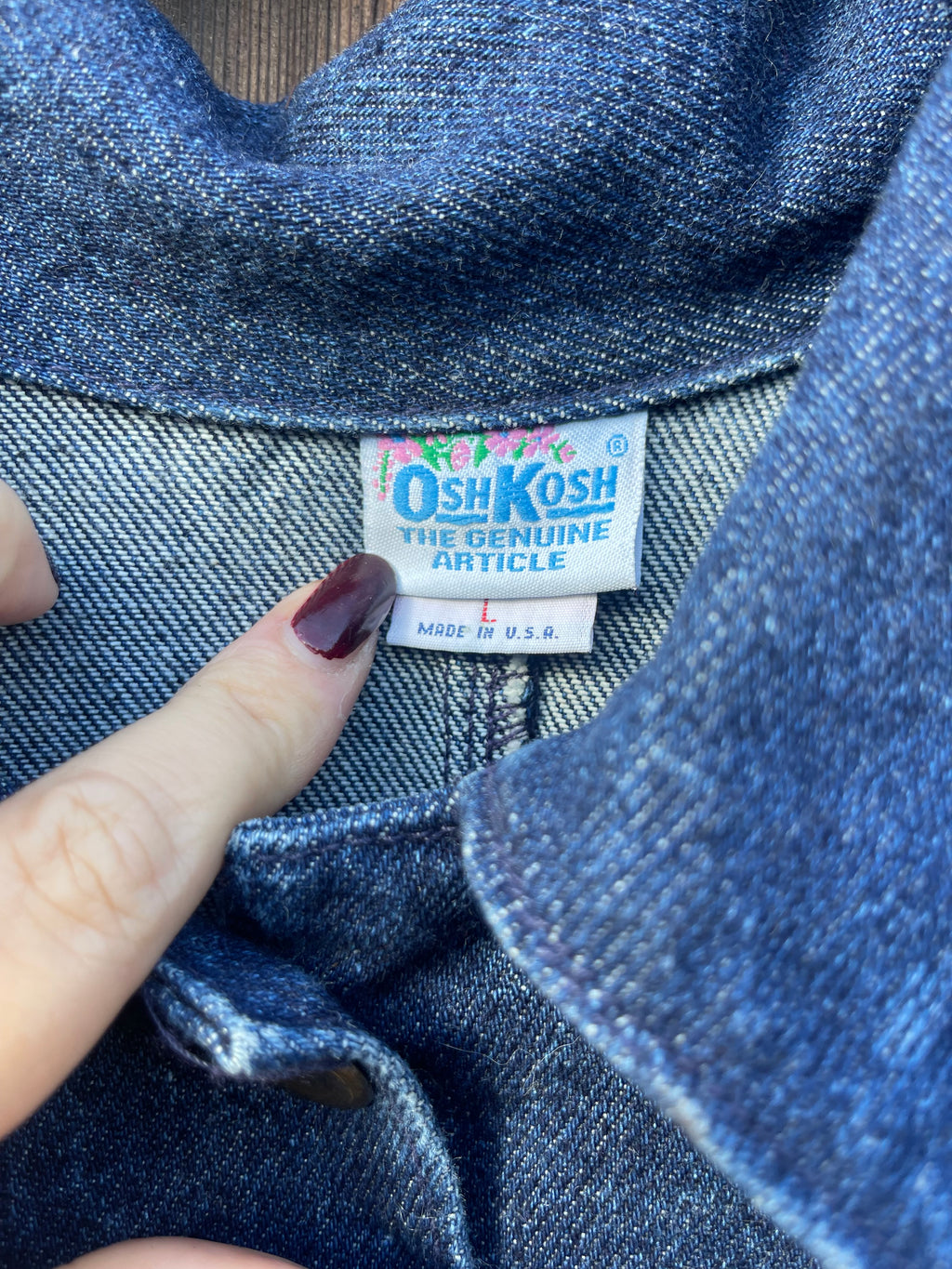 Vintage Denim Trench