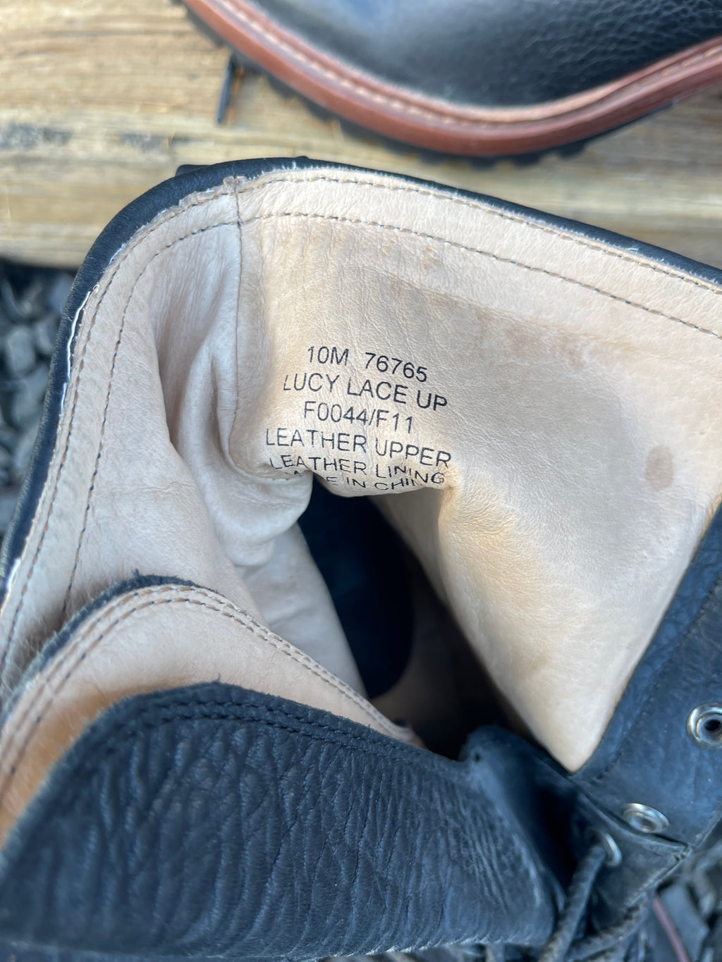 FRYE Lucy Lace-Up Leather Boots