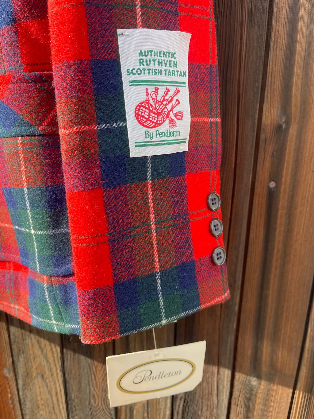 RARE Vintage Pendleton Plaid Best and Blazer