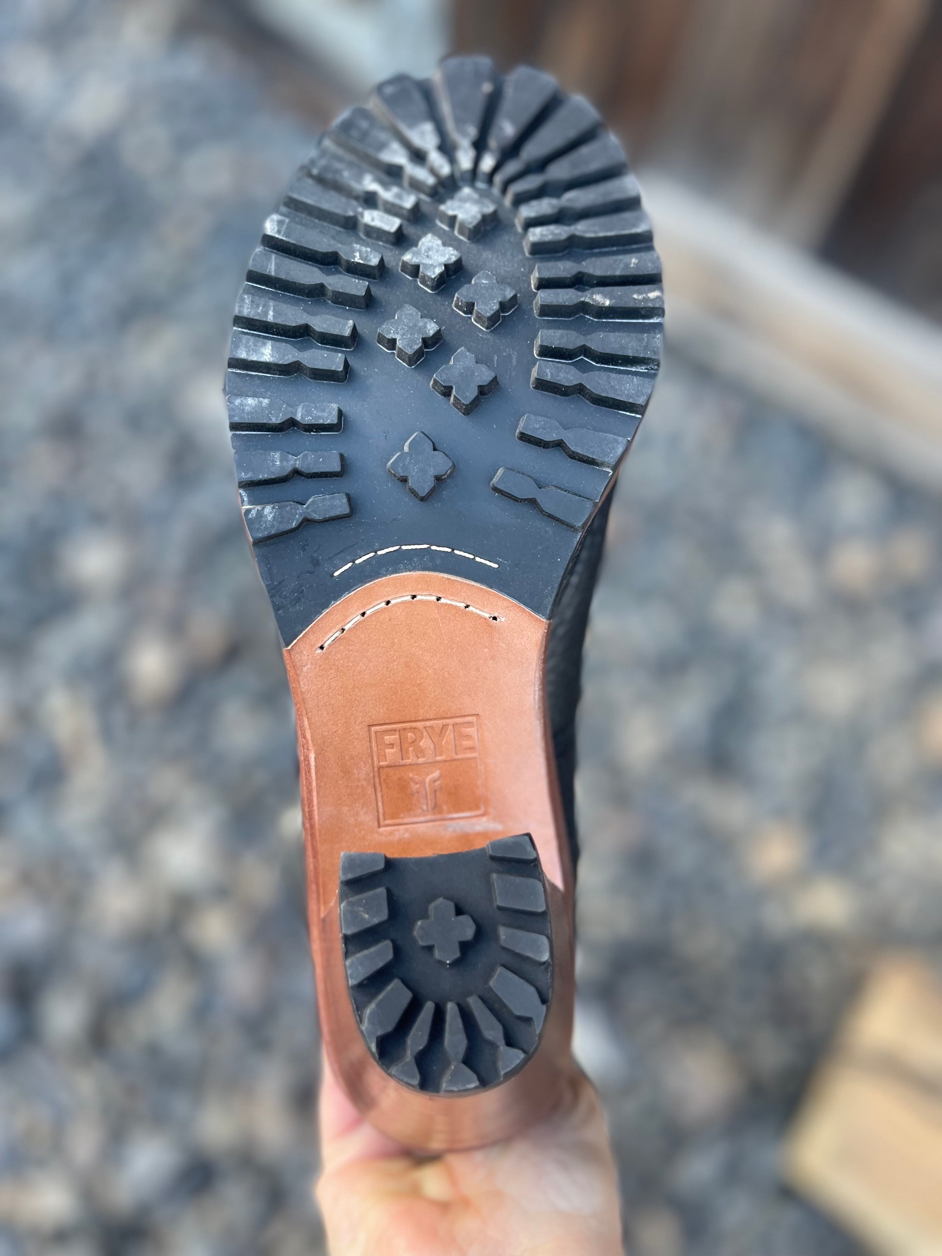 FRYE Lucy Lace-Up Leather Boots