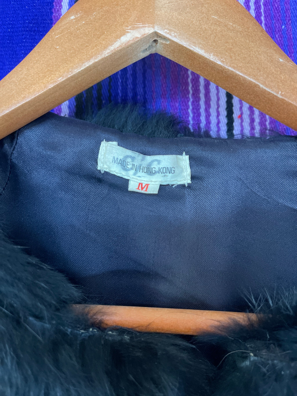 Real dyed rabbit fur