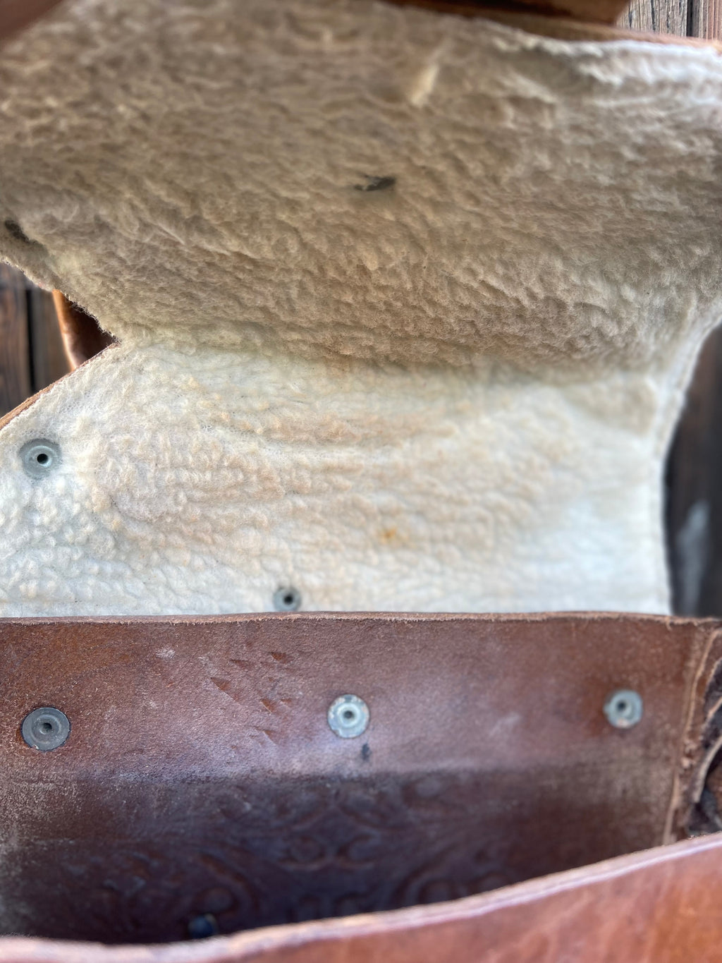 Vintage Saddle Bag- Genuine Tooled Leather