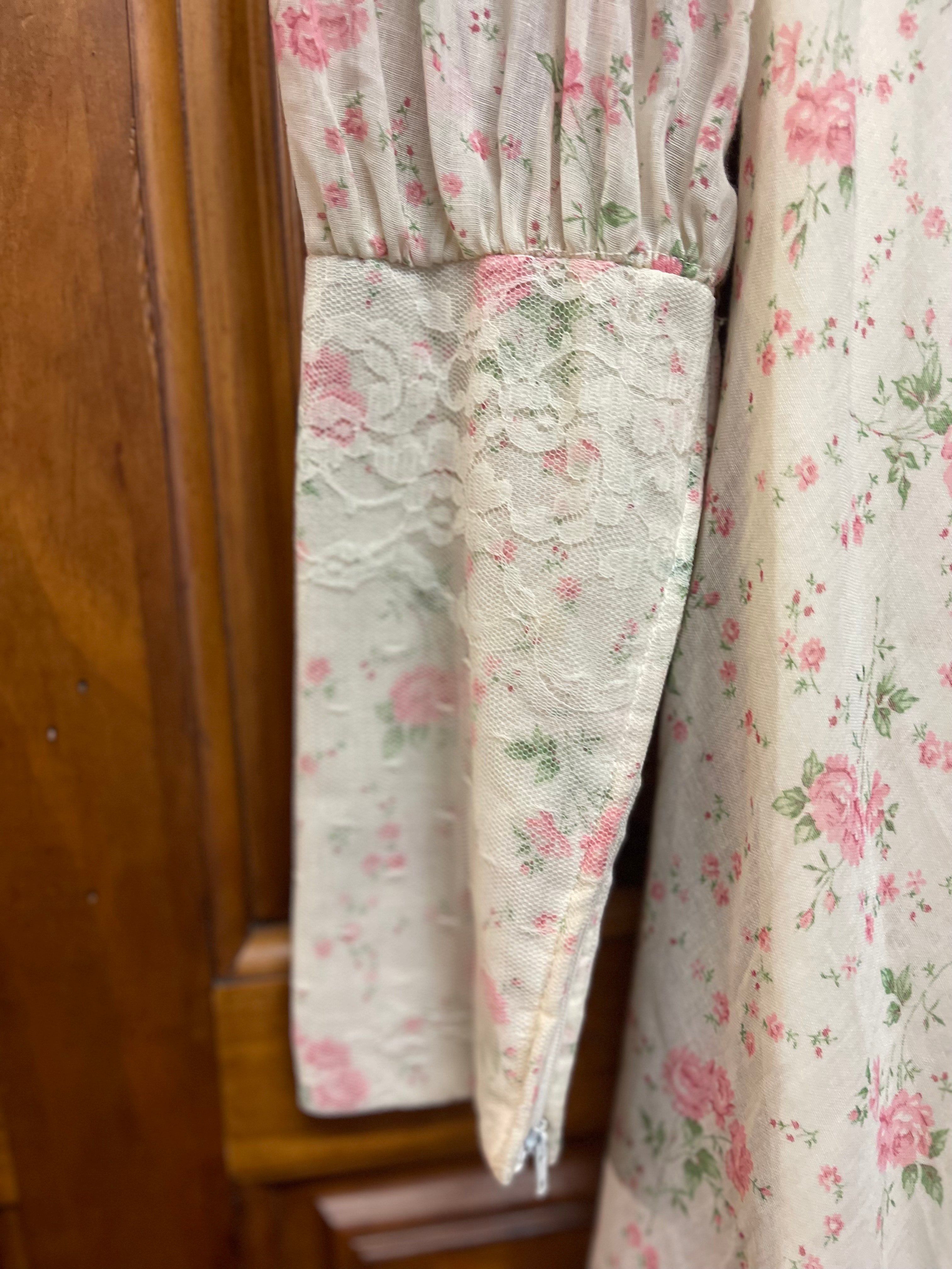 Vintage Western Floral Dress