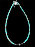 turquoise and Mexican Pearl Necklace