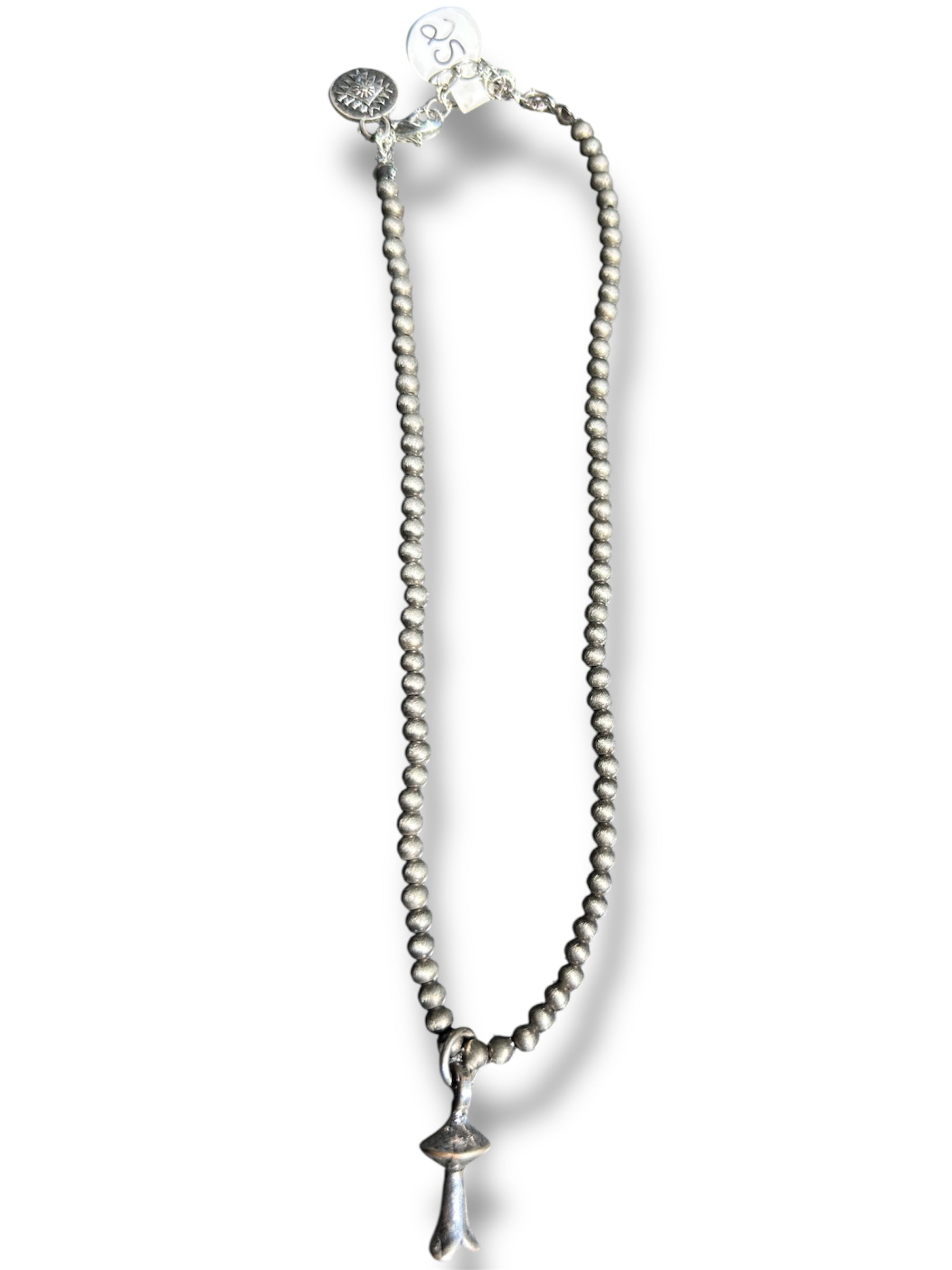 Mexican Pearl Necklace with Charm