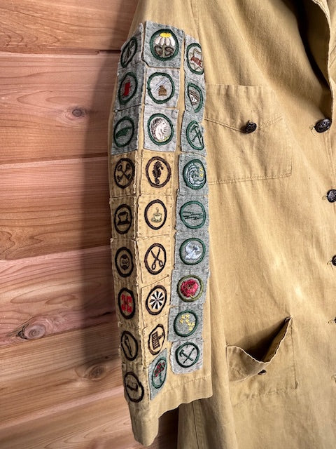 Vintage Girl Scouts Leader Uniform Jacket – Rare Collectible with Merit Badge Sleeve