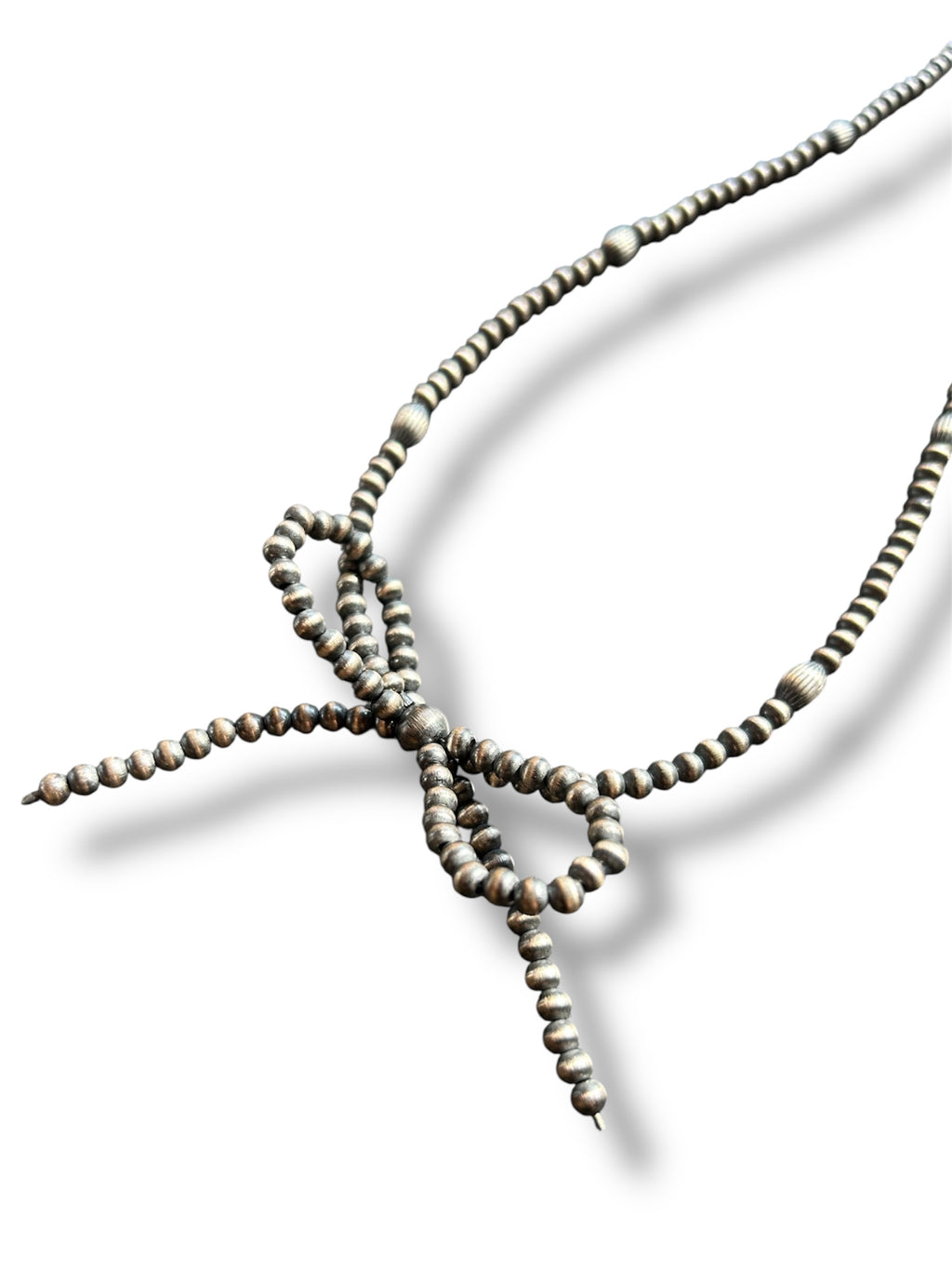 Mexican Pearl Bow Necklace